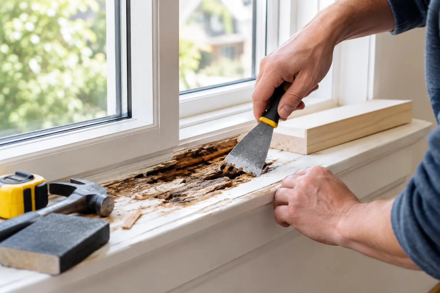 How to Repair Rotted Window Sills Properly